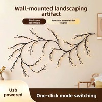 Flexible LED-Kunststoff-Zweiglichter Künstliche Rankenbaum-Form 1,8m USB-Betrieben Fernbedienung IP55 2000K Warmweiß Dekorationen
