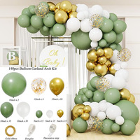Kit d'arche de ballons géants en latex, forme globe, couleur rétro, gonflables à l'air, pour décoration de fête de mariage