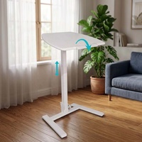 Station de travail portable pour ordinateur portable, peu encombrante, entièrement pliable, réglable en hauteur, avec plateau inclinable, bureau roulant