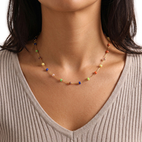 Collier en pierre naturelle luxueux pour femmes, plaqué or PVD, anti-ternissement, intemporel, délicat, qualité supérieure, bijoux glamour