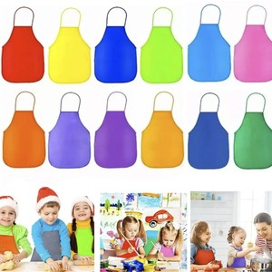 Tablier de peinture léger en non-tissé pour enfants de maternelle, idéal pour les cours d'art, la cuisine et le nettoyage - Product Image 6