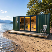 Maison Modulaire Contemporaine en Conteneur pour Logement Autonome (Granny Pod), Projets de Logement de Jardin Moderne et d'Hébergement d'Invités