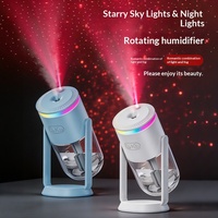 Nouvel humidificateur de voiture en plastique pour porte-gobelet, diffuseur ciel étoilé, double usage maison et voiture, humidificateur d'ambiance lumineux et aromathérapie
