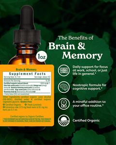 Ekstrak cair <span class=keywords><strong>Ginkgo</strong></span> Biloba organik, suplemen tropis peningkat memori otak untuk dewasa, Suplemen otak ramah fokus - Product Image 2