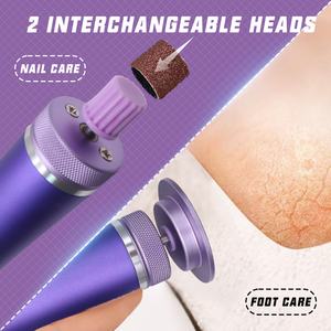Lima Eléctrica Recargable para Pedicura, 1200 rpm, Removedor de Callos con 60 Papeles de Lija para Eliminar Piel Muerta de los Pies - Product Image 4