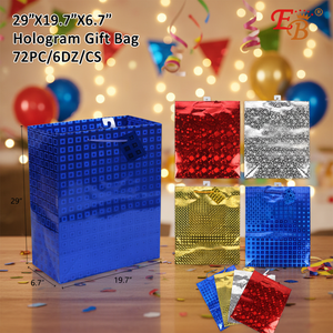 29 \ "X19.7 \" X6.7 \ "sacchetto regalo ologramma 72 pz/6DZ/CS per bomboniere - Product Image 5