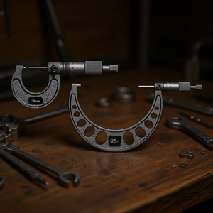 Ttake External <b>Micrometer</b> 0-25mm Precision Measurement Tool - Product Image 3