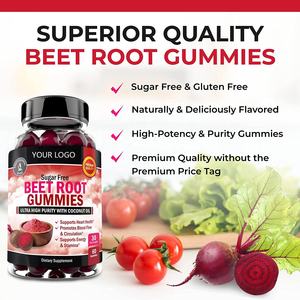 Nitric oxide bổ sung củ cải đường Gummies với sắt pha trộn ngon củ cải đường nhai kẹo cao su cho sức khỏe tim mạch, tăng cường năng lượng - Product Image 4