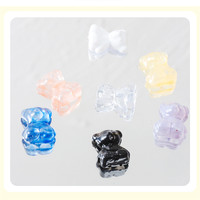 Palette de faux-ongles en acrylique pour ongles en forme d'ours, nouveau design