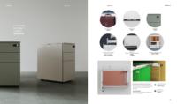 Archivador de pedestal móvil vertical de 3 cajones de metal blanco Actividad de montaje de cerradura digital para personal de almacén de taller de oficina