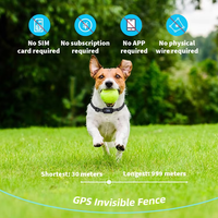Système de clôture pour chien sans fil GPS de fabrication supérieure, rechargeable, haute précision, invisible, télécommande virtuelle, nylon, plastique