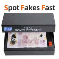 Station de Vérification de Billets Professionnelle DC 118AB avec Lampe d'Inspection UV pour Comptoirs de Commerce et Bancaires - Description du Produit