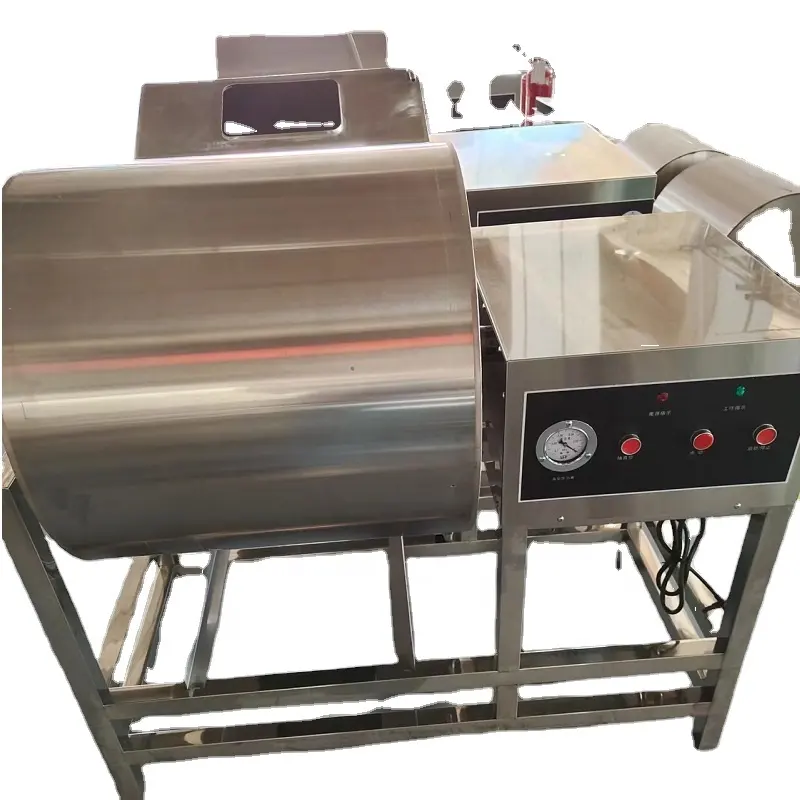 220V स्वत: बिजली स्टेनलेस स्टील वैक्यूम खाद्य मांस मिश्रण गिलास Marinator Marinating मशीन मांस रेह मशीन बिक्री के लिए