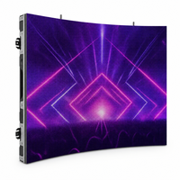 Écran LED de location intérieur P1.25 couleur pleine résolution, taux de rafraîchissement élevé 3840Hz, écran LED de scène incurvé pour événements, concerts et spectacles en direct