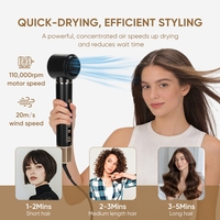 Sèche-cheveux haute vitesse 6-en-1 le plus vendu, 110000 tr/min, brosse coiffante et sèche-cheveux rapide