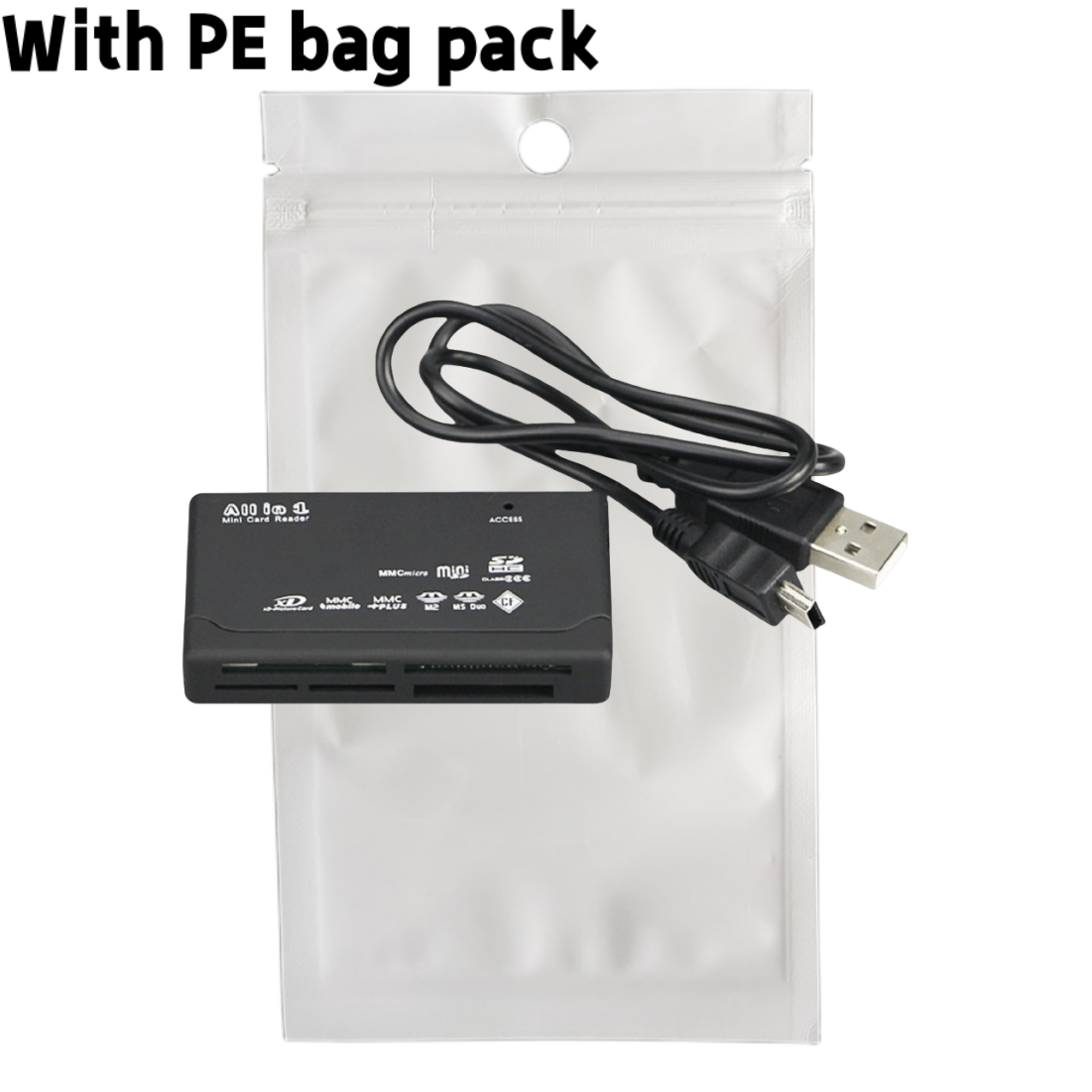 black With PE bag pack