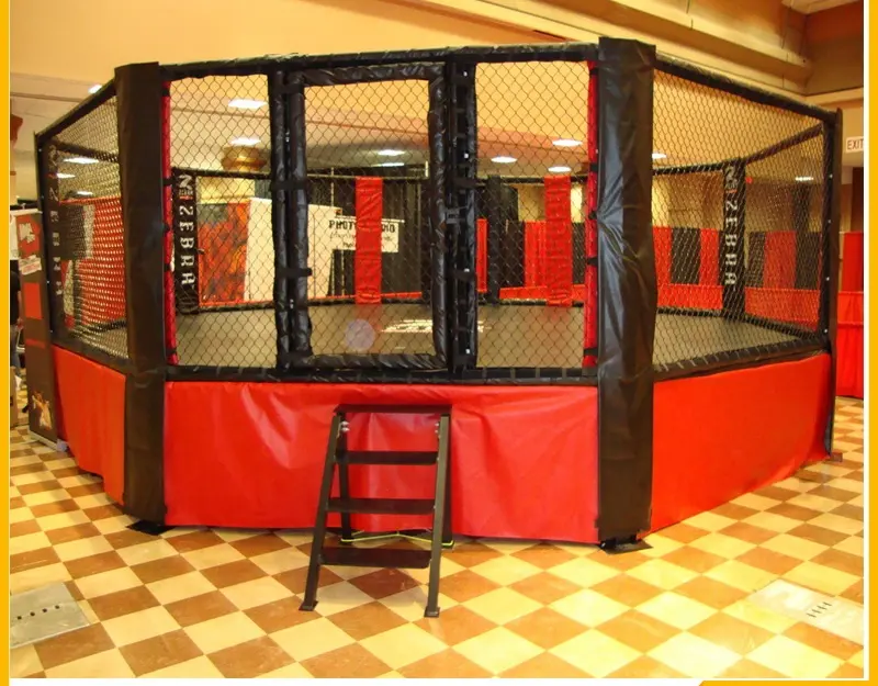 Diskon Besar Peralatan Gym Kandang Latihan Octagon MMA Lantai Profesional Sangkar MMA