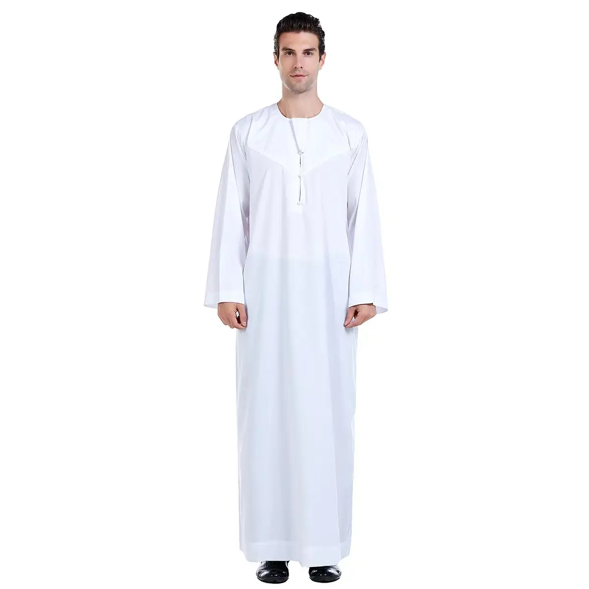 2022 factory low price Wholesale Muslim Dress Muslim Abaya Dubai Islamic Thobe for Men traditional cthnic cloth ramadan robebe