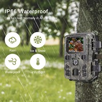 Водонепроницаемая охотничья камера SuntekCam Mini301 4K 50MP CMOS с мощными светодиодами ночного видения 850 нм нового поколения для наблюдения за дикой природой