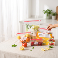 Voedselveilige plastic zakjes met zip sluiting voor het verpakken van fruit en groenten