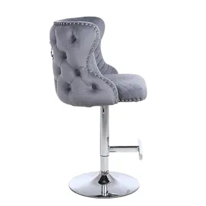 Высококачественный Западный регулируемый высокий барный стул с подставкой для ног, барный стул