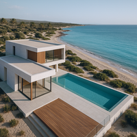 Service de conception architecturale Nexus, style nordique écologique, villa moderne, rendu 3D Max, construction résidentielle professionnelle
