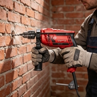Vente d'usine L&P - Perceuse à percussion électrique mini 13 mm 450 W 0-3800 tr/min - Outils électriques - Ensemble de perceuses - Perceuse à percussion professionnelle