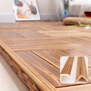 Borde de Madera Natural Sólida para Terraza Exterior, para Unir Pisos en Exteriores - Product Image 1