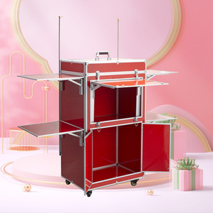 Professional <b>Makeup</b> Artist Recommended Large Capacity Two-Layer Light Eyebrow <b>Makeup</b> <b>Case</b> Factory Custom Fashionable <b>Case</b> - Product Image 1