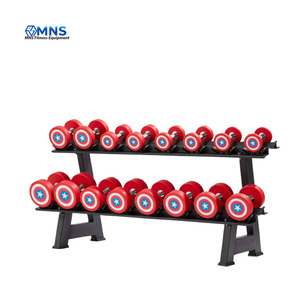 Bán Buôn Đội Mỹ Cao Su Tráng Đúc Sắt Có Thể Điều Chỉnh Quả Tạ Nhà Tập Thể Dục Sức Mạnh Đào Tạo Phòng Tập Thể Dục Thiết Bị - Product Image 1