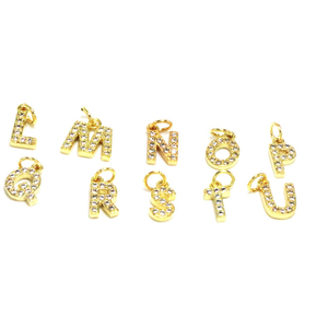 Abalorios de 26 <span class=keywords><strong>A</strong></span> <span class=keywords><strong>a</strong></span> 26 <span class=keywords><strong>A</strong></span> para fabricación de pulseras y collares, charms con letras chapadas en oro y cobre, gran oferta, <span class=keywords><strong>2022</strong></span> - Product Image 2