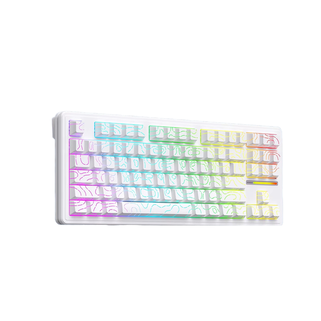Xinmeng M87Lite RGB Mechanical Keyboard with USB Type-C Programmable Three-Mode for Computers and Laptops Gaming & Office Use