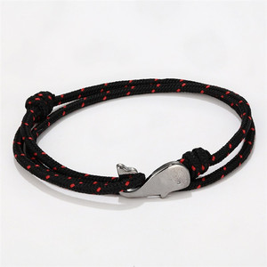 2025 Nueva Venta caliente ballena encanto náutico cadena pulsera ballena ancla pulsera - Product Image 4