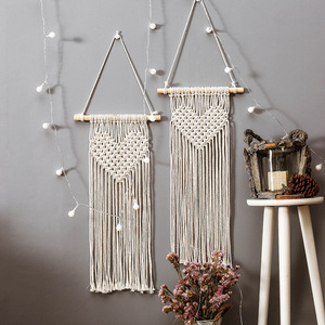 Amazon chaud Bonne Qualité Coton Fait Main Nouveau Design Décoration Murale En <span class=keywords><strong>Macramé</strong></span> - Product Image 4
