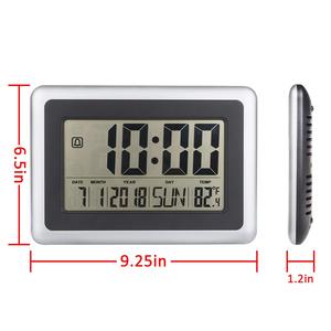 <span class=keywords><strong>Horloge</strong></span> murale électronique moderne <span class=keywords><strong>à</strong></span> grand écran LCD, fonctionnant sur <span class=keywords><strong>piles</strong></span>, avec affichage de la température intérieure, <span class=keywords><strong>calendrier</strong></span>, alarme, décoration <span class=keywords><strong>pour</strong></span> la maison, bureau - Product Image 3