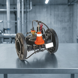 Válvula Reductora de Presión Eléctrica de 3 Vías Captain Orange de Alta Calidad, Operada por Piloto, de Plástico, para Riego en Cultivos de Espaciado Reduzcido - Product Image 2