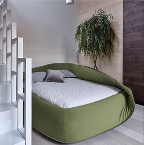 <span class=keywords><strong>Cama</strong></span> Doble Infantil Moderna y Creativa de Diseño, Estilo <span class=keywords><strong>Nido</strong></span> de Pájaro, con Cabecera Alta, Simple, de Tela, Divertida - Product Image 4