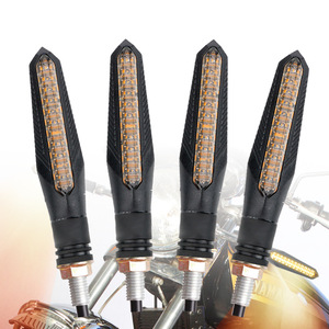 Clignotants LED ambre 12V LEADWAY en plastique, universels pour systèmes de carrosserie de moto, feux de signalisation de virage - Product Image 4