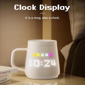 Taza LED Inteligente con IA, Pantalla de Temperatura, Arte de Píxeles Personalizado, <span class=keywords><strong>Recordatorio</strong></span> de Hidratación, Batería Recargable de 600mAh, Taza de Café con Mini Juegos - Product Image 6