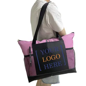 2022 Zip Unisex formato personalizzato Tablet elegante borsa a tracolla infermiera Extra Large Beach Grocery Tote Lifestyle Bags per insegnante lavoratore