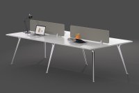 Ensemble de bureaux modulaires pour 4 personnes, personnalisé en Chine, avec bureau d'ordinateur, bureau moderne pour les devoirs, poste de travail