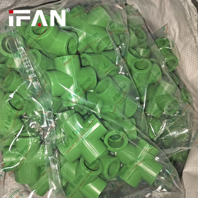 IFAN Factory OEM PPR Water Pipe Fittings Plumbing 20-110MM Crossover Manifolds Elbow Ball Valves PPR Fittings · image 3
