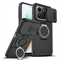 Coque de téléphone compatible transfrontalier OPPO A6 Pro & Realme 16 avec motif animal, ouverture par poussoir, support anti-chute et anneau métallique en TPU/PC