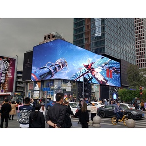 Không thấm nước tùy chỉnh 3D P4 P5 P6 P8 P10 lập trình hiển thị dấu hiệu Bill bảng ngoài trời cong 3D <span class=keywords><strong>HD</strong></span> quảng cáo Mall Màn hình LED - Product Image 1