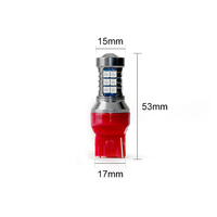 Nouvelles ampoules LED RCJ T15 3030 Canbus 27SMD 3W 600LM 12V 50000 heures de fonctionnement certifiées CE ROHS pour feux de recul et clignotants de voiture, ajustement universel