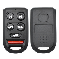 Carcasa de Plástico para Llave de Coche con Control Remoto, 6 Botones Integrados, Repuesto para Reparación