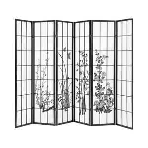 6パネル自立型オフィスパーティションパターンルーム分離仕切りスクリーン - Product Image 1