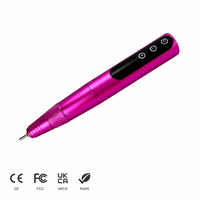 Ponceuse à ongles professionnelle portable en métal, haute vitesse 0-35000 tr/min, rechargeable par USB, pour usage domestique et en salon, logo personnalisé