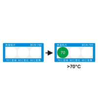 Étiquette autocollante thermochromique sensible à 60°C, personnalisable, résistante à l'huile, imperméable, indiquant la température, marque YTX, pour l'électricité