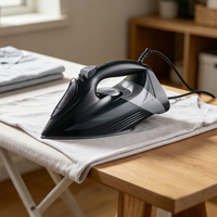 Fer à vapeur électrique portatif en acier inoxydable, puissant, à pulvérisation sèche et vapeur verticale, avec fonction de nettoyage automatique, 1800-2800W, pour la maison